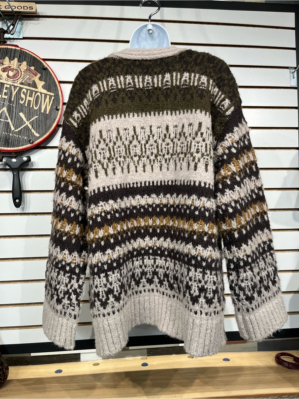 Mystree chunky knit cardigan oversized large - Picture 7 of 10